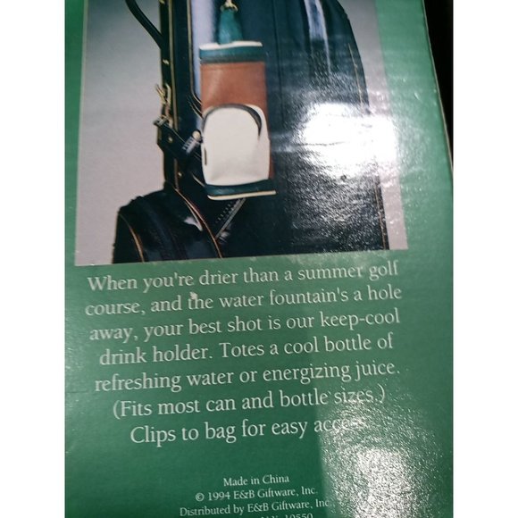 Star Case Golf Bag Drink Holder Insulated Drink Holder Nib Giftware Clip Pocket - Picture 9 of 11